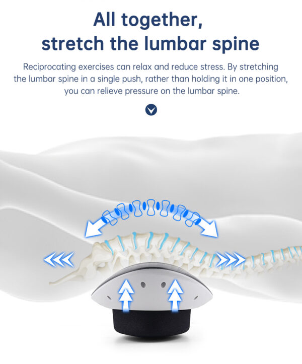 Waist Massager Lumbar Traction Inflatable Hot Compress Back Cervical Stretcher Massage Air Pressure Reduce Relief Pain - immagine 16