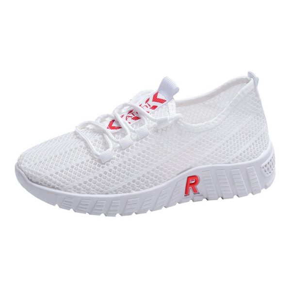 Autumn New Women's Shoes Fashion Single Shoes Casual Sports Travel Shoes Non slip Old Beijing Mesh Running Shoes - immagine 5