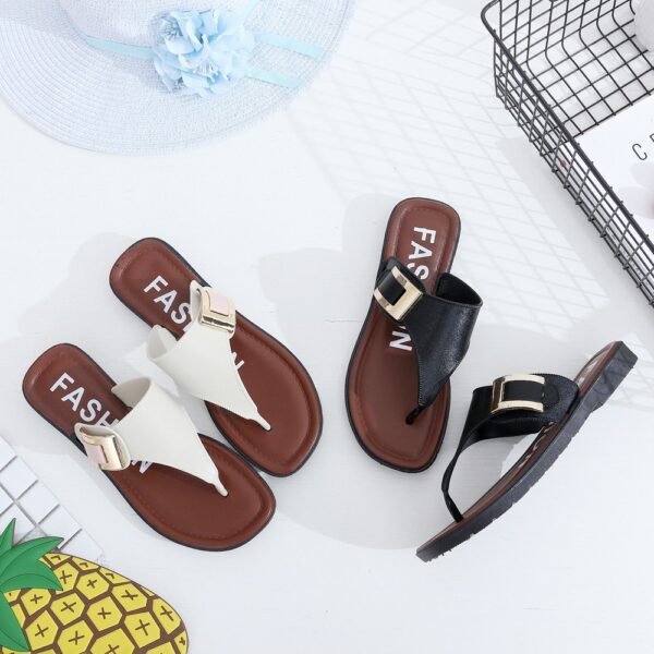 Women Slippers Summer Beach Slippers 2018 Casual Beach Women Slipper Flip Flops Sandals Summer Home Flat Flip Flops Shoes - immagine 4