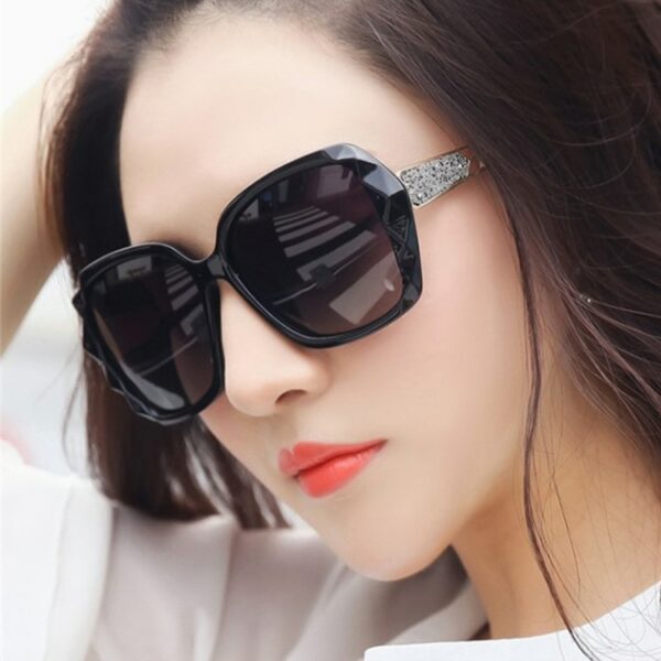 Classic Oversized Sunglasses Women Brand Designer SquareLadies Sun Glasses Driving Vintage UV400 Glasses Feminino Oculos - immagine 2