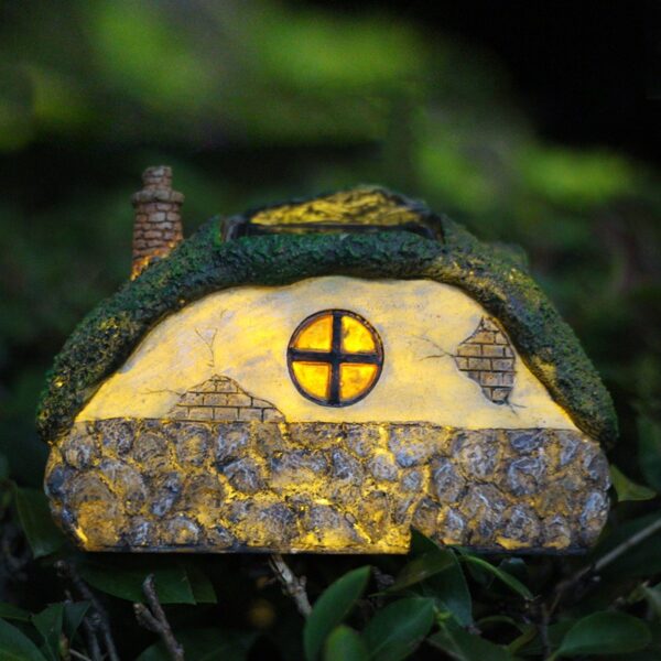Transparent house garden night light resin decoration - immagine 4