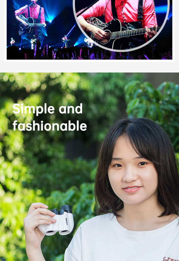 Concert telescope small mini portable special mobile phone for watching dramas high-power high-definition night vision professio - immagine 12