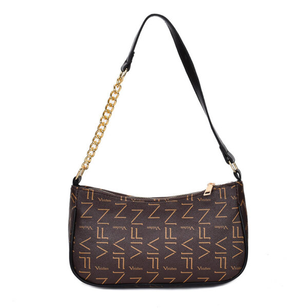 Underarm Bag Female Summer And Autumn New Trendy Fashion Letter Texture One Shoulder Handbag Ladies Hand Carry Bag - immagine 4