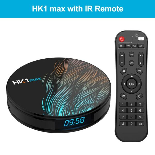 Android 9.0 HK1 MAX Mini Smart TV Box 2.4G/5G Wifi RK3328 Quad-Core BT 4.0 Set Top Box Media Player 4G+32G/64G PK TX6 X96 HK1MAX - immagine 2