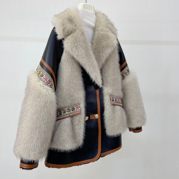Faux fur jacket Women's temperament jacket - immagine 4