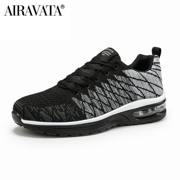 Flying woven air cushion men's shoes trend sports shoes Korean breathable running shoes men's casual shoes - immagine 7