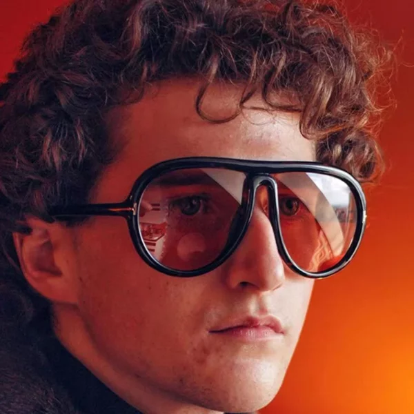 Trend Oversized Pilot Sunglasses Women For Men Luxury Brand Designer Sun Glasses Vintage Big Frame Eyeglasses Punk Driving Shade - immagine 4