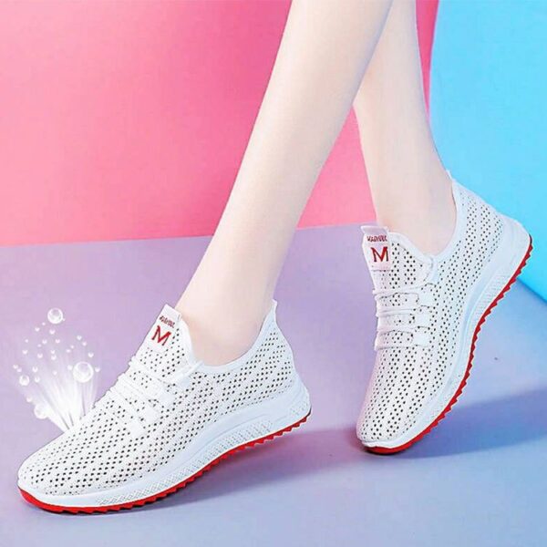 Autumn New Women's Shoes Fashion Single Shoes Casual Sports Travel Shoes Non slip Old Beijing Mesh Running Shoes - immagine 12