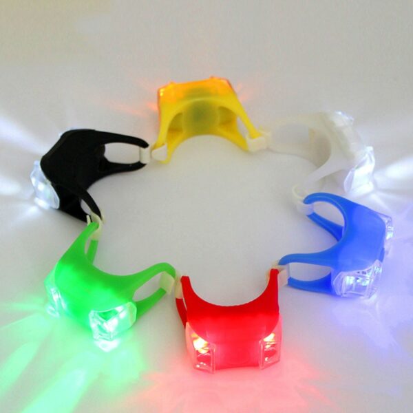 Silicone Lights Cycling Bike Accessories Mountain Bike Tail Lights Bicycle Decorative Lights - immagine 2