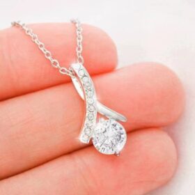 Soulmate Design Touching Herringbone Pendant Classic Versatile Mother's Day Gift Necklace