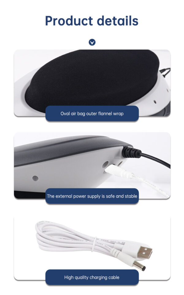 Waist Massager Lumbar Traction Inflatable Hot Compress Back Cervical Stretcher Massage Air Pressure Reduce Relief Pain - immagine 7