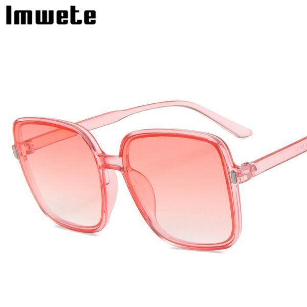 Oversized Sunglasses Women Luxury Designer Vintage Square Sun Glasses Classic Eyewear for Lady UV400 Big Frame - immagine 12