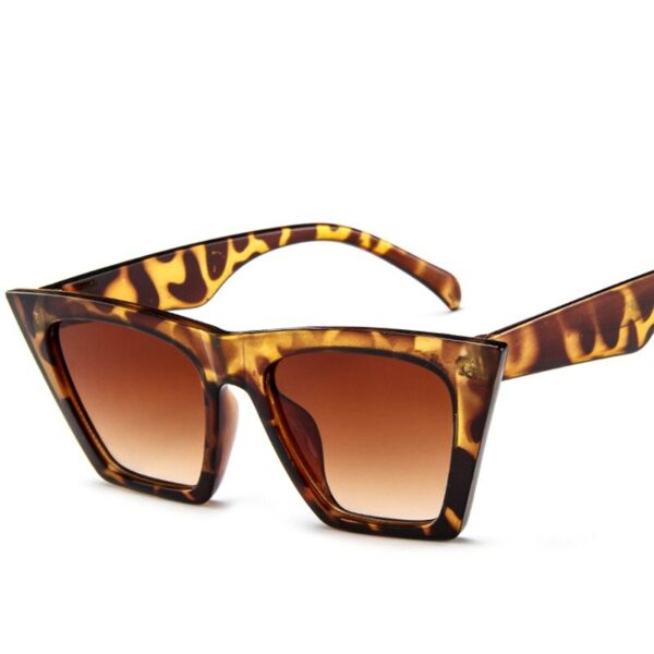Black Oversized Sunglasses Women Large Square Sunglasses Large Big Plastic Frame Sun Glasses Red Leopard Blue - immagine 4