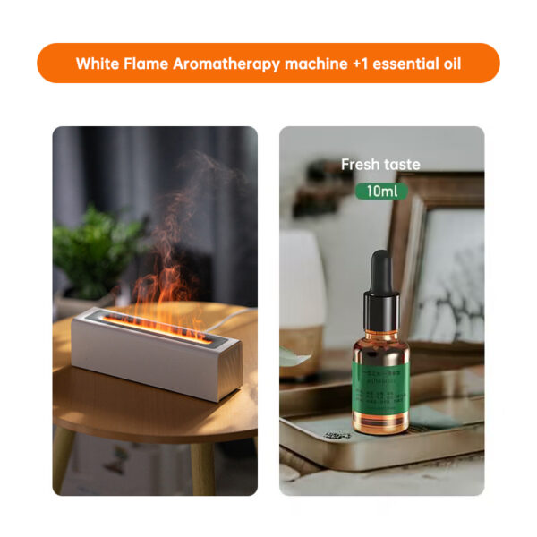 Flame Aroma Diffuser Air Humidifier Ultrasonic Cool Mist Maker Fogger Led Essential Oil Lamp Realistic Fire Difusor - immagine 19