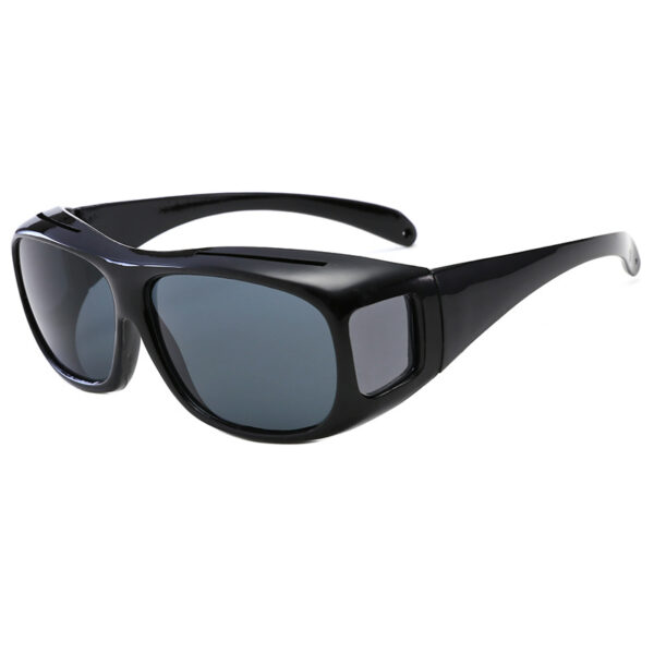 Men's Night Vision Goggles Dust-Proof Riding Glasses Multi-Function Set Of Mirror Sunglasses Driving Wind And Sand Sunglasses 1738 - immagine 3