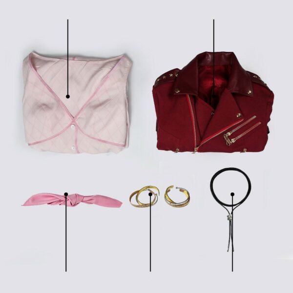 Final Fantasy 7 Core Crisis FF7cosplay Alice Gainsborough cosplay suit set - immagine 2