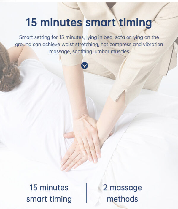 Waist Massager Lumbar Traction Inflatable Hot Compress Back Cervical Stretcher Massage Air Pressure Reduce Relief Pain - immagine 9
