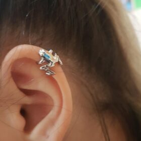 Fashion Frog Ear Cuffs Siliver Ear Cuff Clip Earrings For Women Earcuff No Piercing Fake Cartilage Earrings