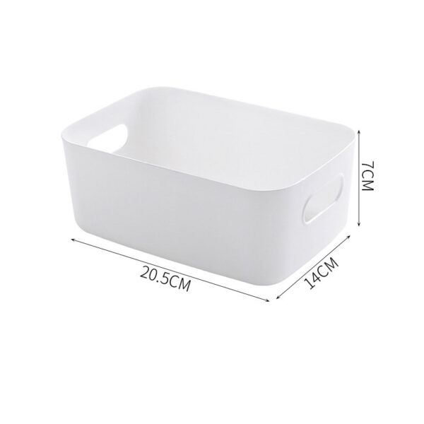 Plastic Storage Basket Bathroom Bathroom Cosmetics Storage Basket Kitchen Desktop Sundries Snack Storage Box - immagine 7