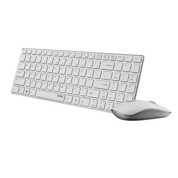 Rapoo 9300P Ultra Thin Metal Optical Wireless Keyboard and Mouse Combos for PC Laptop Gaming Home Keyboard - immagine 5