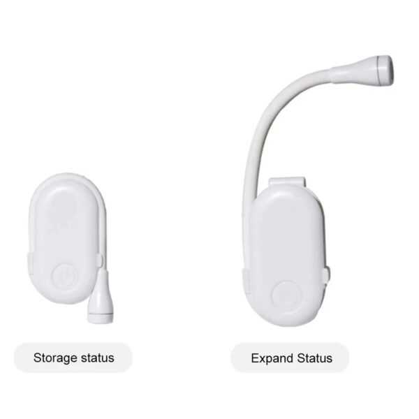 Book Light Reading Lights for Books in Bed Led Book Night Lamp Rechargeable 3 Color Stepless Brightness Clip on Reading Lamp - immagine 4
