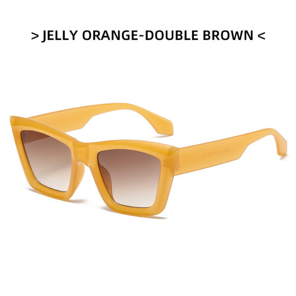 Net Red With The Same Tide Shot Concave Shape Glasses Fashion Retro Large Frame Sunscreen Sunglasses Sunglasses - immagine 5
