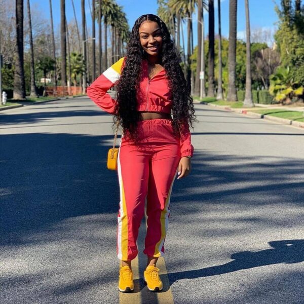 Plus Size Two Piece Set Women Tracksuit Top and Pant Sweatsuit - immagine 3