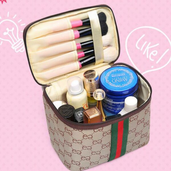 ladies portable cosmetic bag large-capacity storage bag female travel cosmetic case simple wash bag - immagine 2