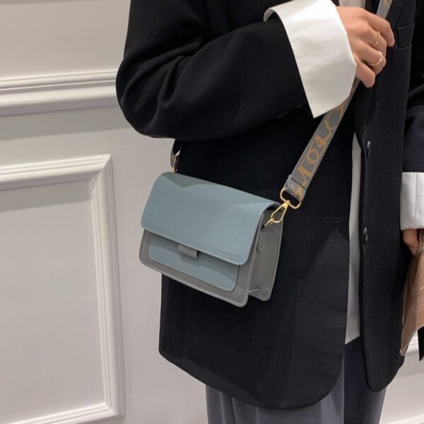Casual retro bag women's casual shoulder bag Korean style simple crossbody small square bag - immagine 3