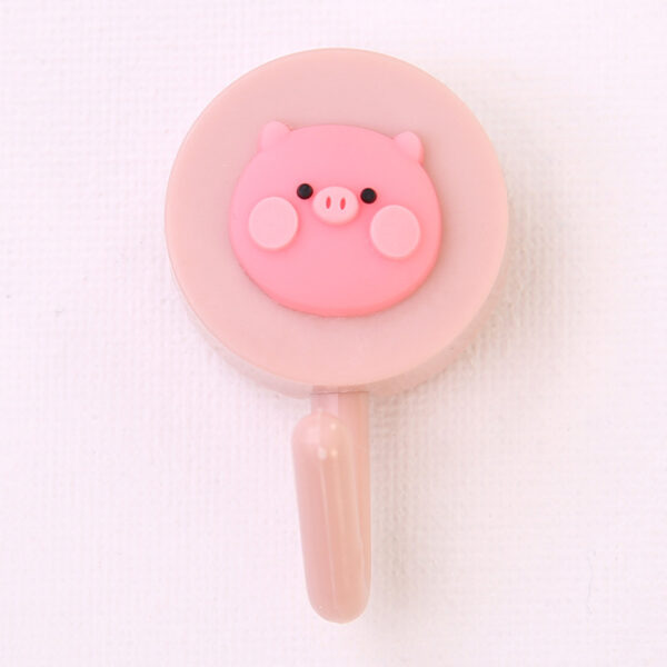 Ins Cute Cartoon Viscose Hook Kitchen Wall Hanging Bathroom Nail-Free Door Rear Coat Hook Seamless Adhesive Hook - immagine 7