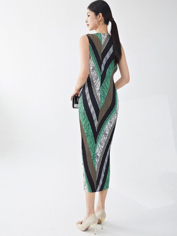 High end round neck mid length one-piece skirt with elegant temperament trendy three bedroom skirt - immagine 4