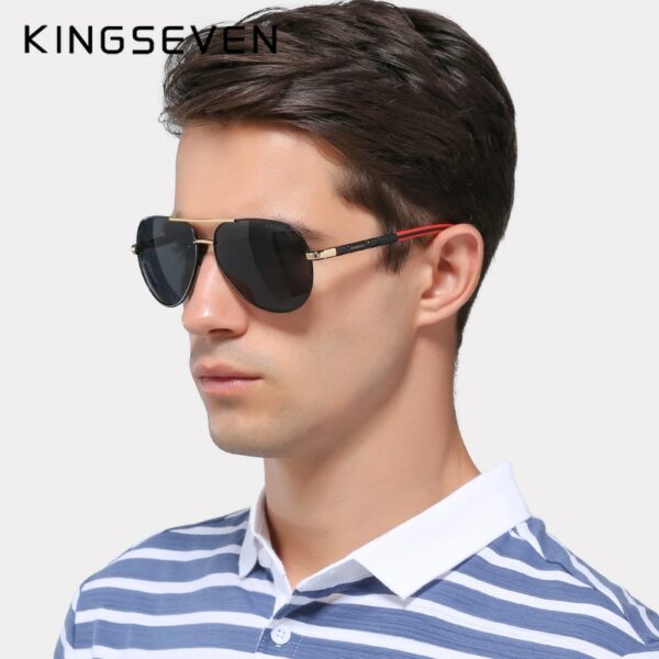 Men Vintage Aluminum Polarized Sunglasses Classic Brand Sun glasses Coating Lens Driving Eyewear For Men/Women - immagine 2
