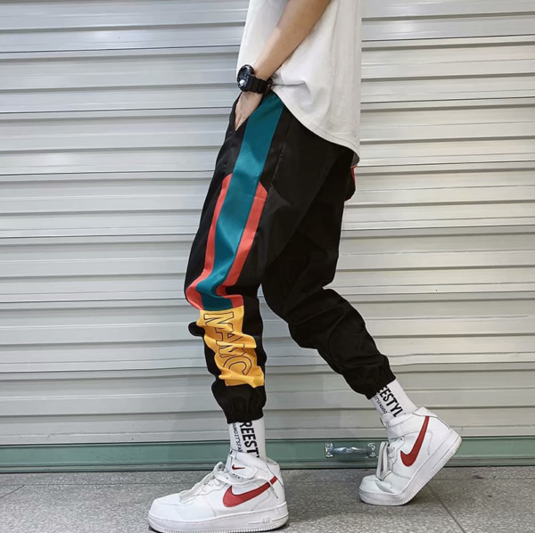2021 New Hip Hop Streetwear Joggers Pants Men Casual Cargo Pant Trousers High Street Elastic Waist Harem Pant Man - immagine 8