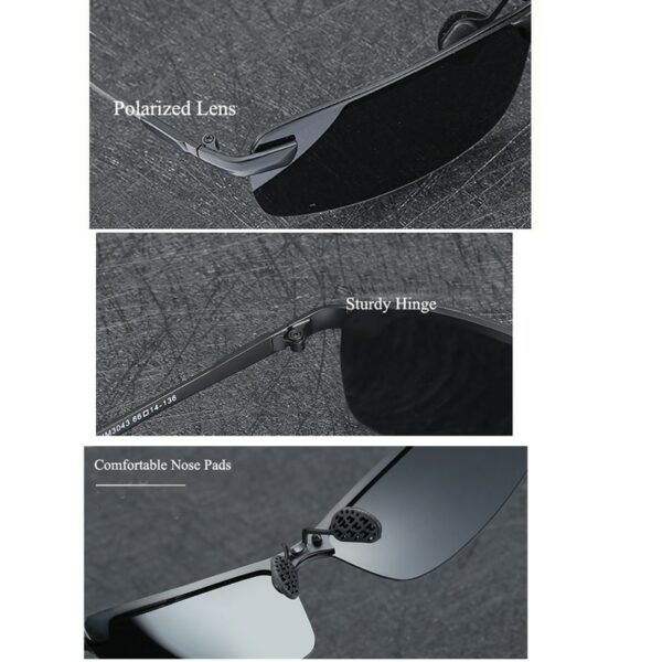 Photochromic Sunglasses Men Polarized Chameleon Discoloration Sunglasses For Men - immagine 4