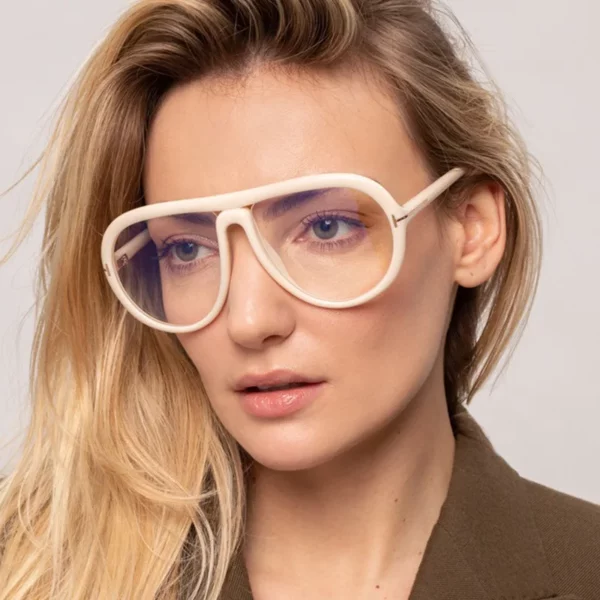 Trend Oversized Pilot Sunglasses Women For Men Luxury Brand Designer Sun Glasses Vintage Big Frame Eyeglasses Punk Driving Shade - immagine 3