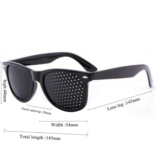 Cycling Eyewear Pin Hole Sunglass Eye Training Glass Pinhole Glasses Camping Unisex Eyeglasses Exercise Outdoor Improve Eyesight - immagine 4