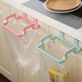 Kitchen Hanging Cabinet Door Garbage Rack Door Back Garbage Bag Storage Rack Plastic Bag Shelf Trash Can Bracket