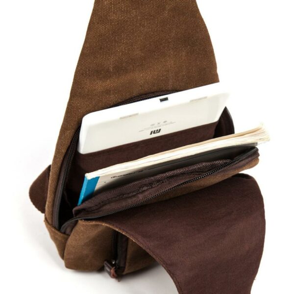 Men Canvas Messenger Bags Casual Travel Military Bag - immagine 5