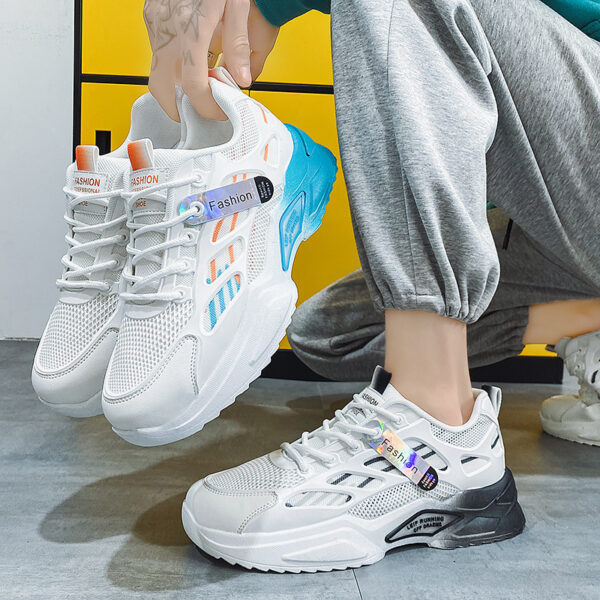 Mens Sports Shoes, Mens Casual Shoes, Lightweight and Breathable, Retro and Elevated, Dads Shoes, Trendy Shoes, Colorful - immagine 3