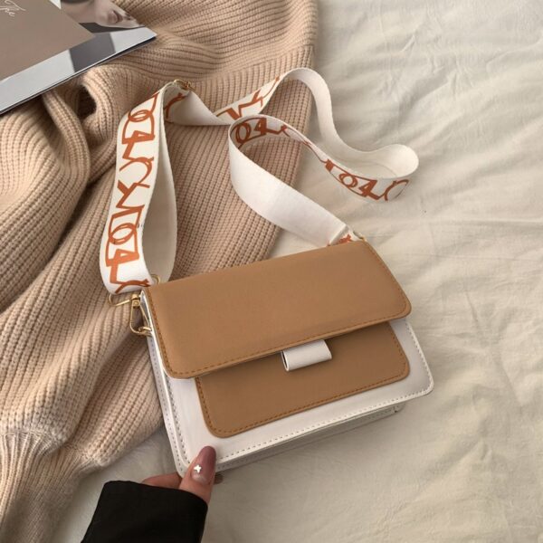 Casual retro bag women's casual shoulder bag Korean style simple crossbody small square bag - immagine 2