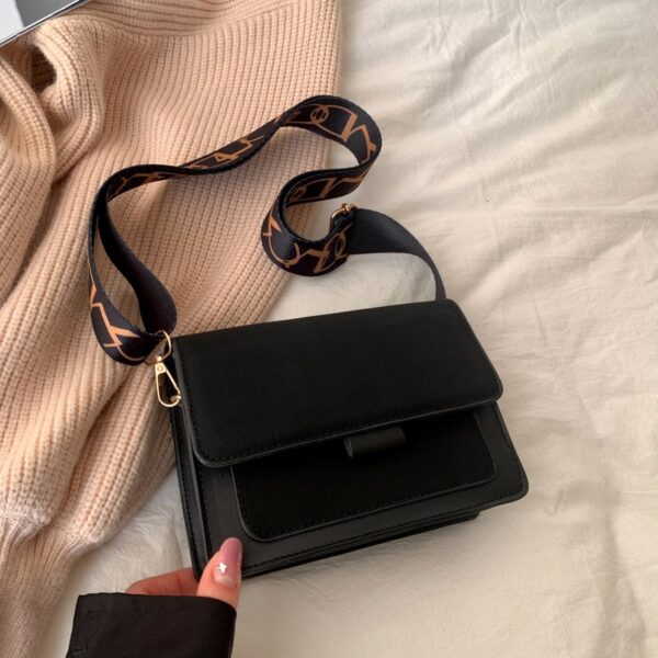 Casual retro bag women's casual shoulder bag Korean style simple crossbody small square bag - immagine 7