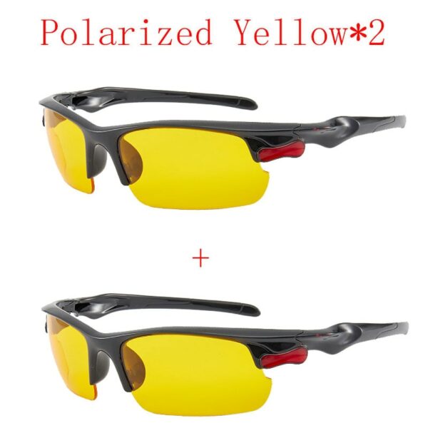 2PCS Polarized Car Night Vision Goggles Sunglasses Night Driving Glasses Driver Goggles Unisex UV400 Eyewear Auto Accessries - immagine 6