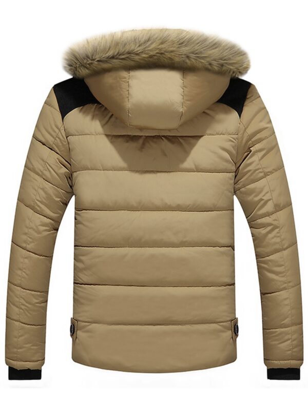 Faux Fur Trim Hooded Puffer Jacket - immagine 26