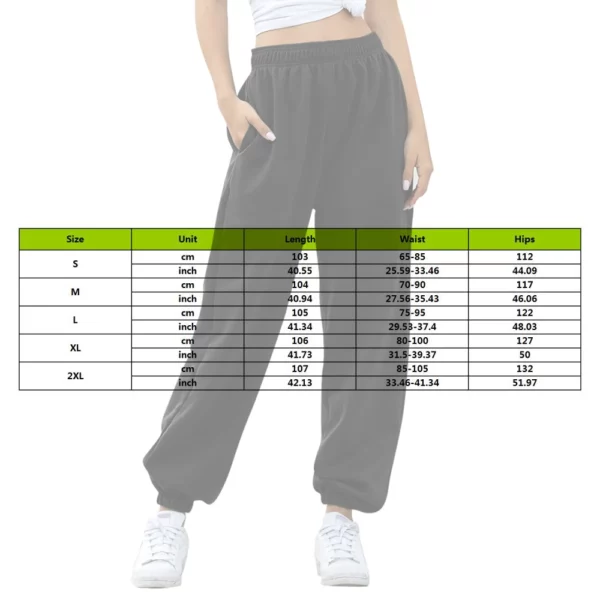Loose Joggers Wide Leg SweatPants Women Trousers Plus Size Soft High Waist Pants Streetwear Korean Casual Yoga Pant - immagine 4