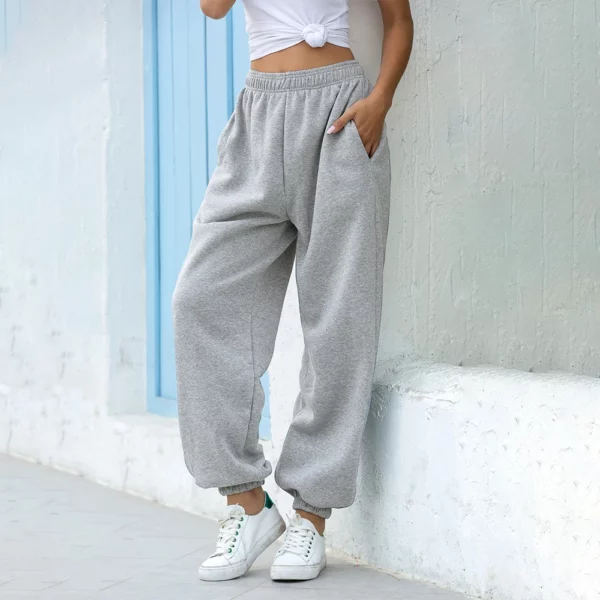 Loose Joggers Wide Leg SweatPants Women Trousers Plus Size Soft High Waist Pants Streetwear Korean Casual Yoga Pant - immagine 2