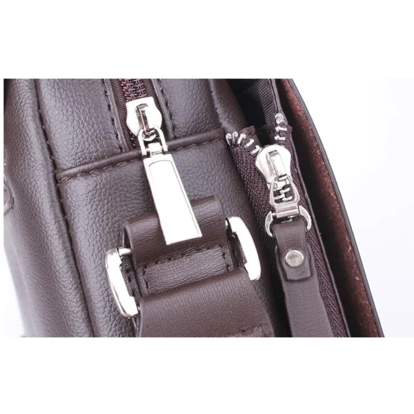 Arrived Brand Kangaroo men's messenger bag Vintage leather shoulder bag Handsome crossbody bag - immagine 5