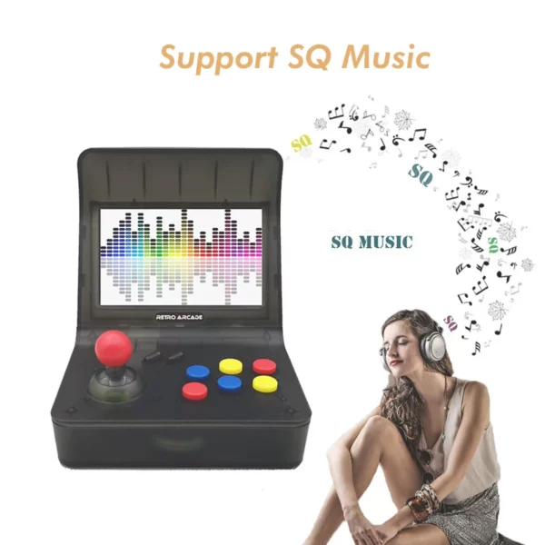 Usb Game Player Retro Mini Handheld Game Console 4.3 Inch 64bit 3000 Video Games Cassical Family Game Console - immagine 5