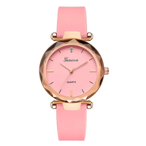 Relojes mujer Fashion ladies wrist watches Womens clock Round glass silicone strap wrist watch for women ladies wrist watches - immagine 9