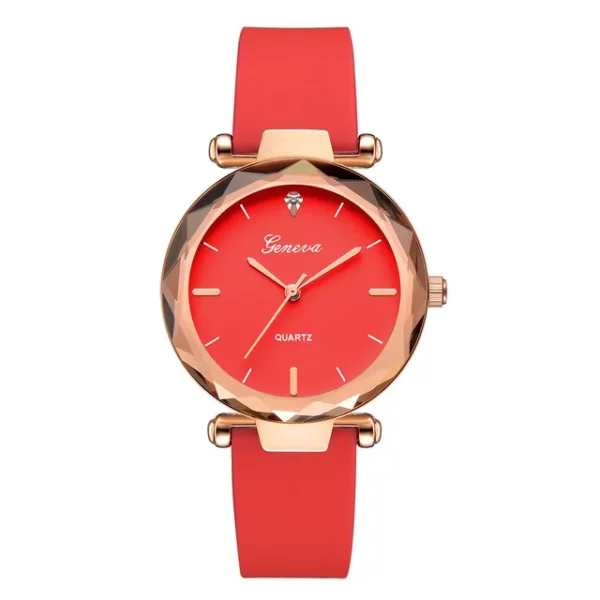 Relojes mujer Fashion ladies wrist watches Womens clock Round glass silicone strap wrist watch for women ladies wrist watches - immagine 10