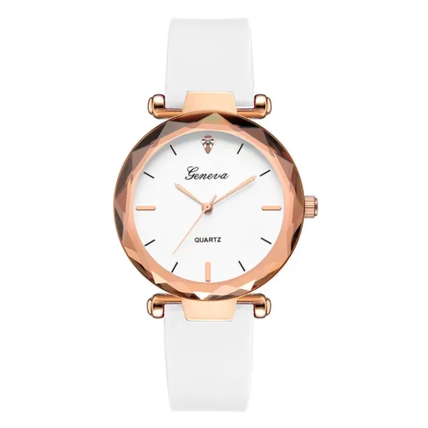 Relojes mujer Fashion ladies wrist watches Womens clock Round glass silicone strap wrist watch for women ladies wrist watches - immagine 11